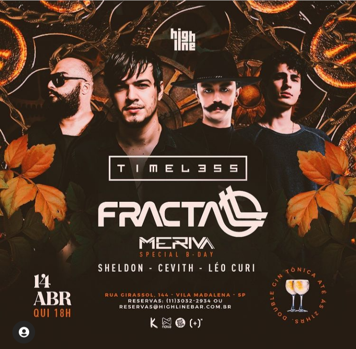 Highline Bar: QUINTA-FEIRA - TIMELESS