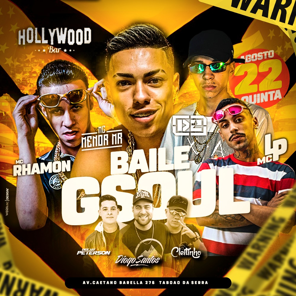 Hollywood Bar: Quinta 22/08 - Mc Menor MR