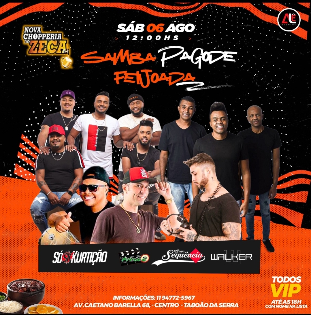 Nova Choperia do Zeca - desativado: Samba/Pagode & Feijoada 06/08