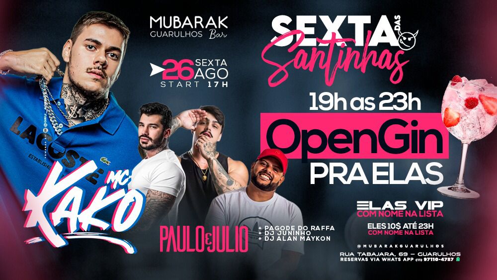 Mubarak Gru: SEXTA DAS SANTINHAS: MC KAKO