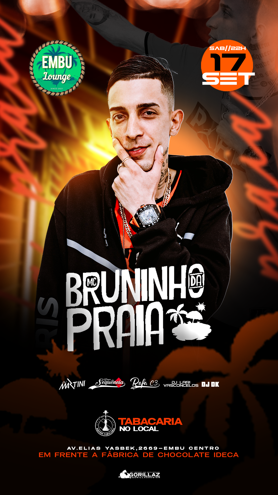 Embu Lounge: Mc bruninho da praia 17/09