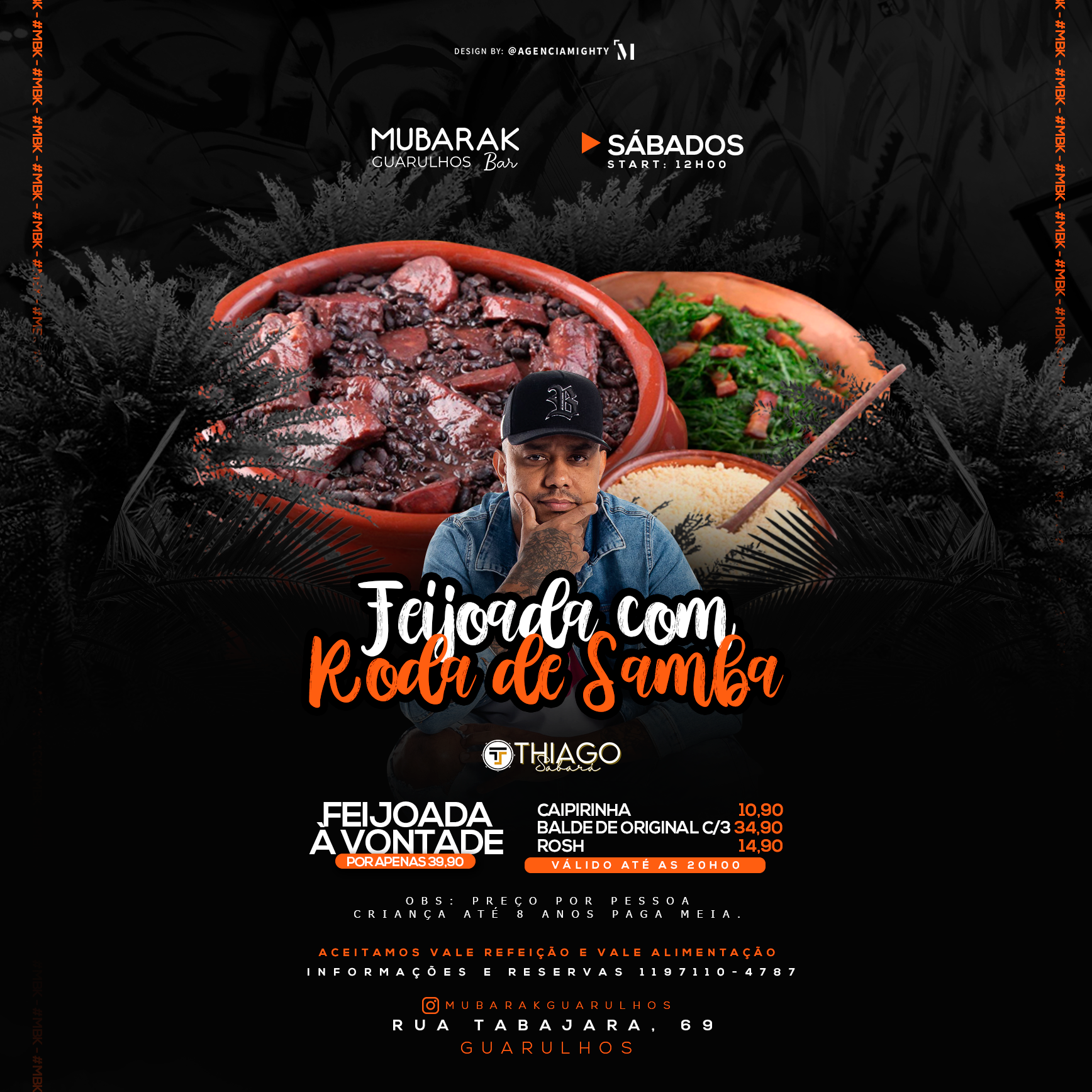 Mubarak Gru: SÁBADO: FEIJOADA COM SAMBA DE RODA