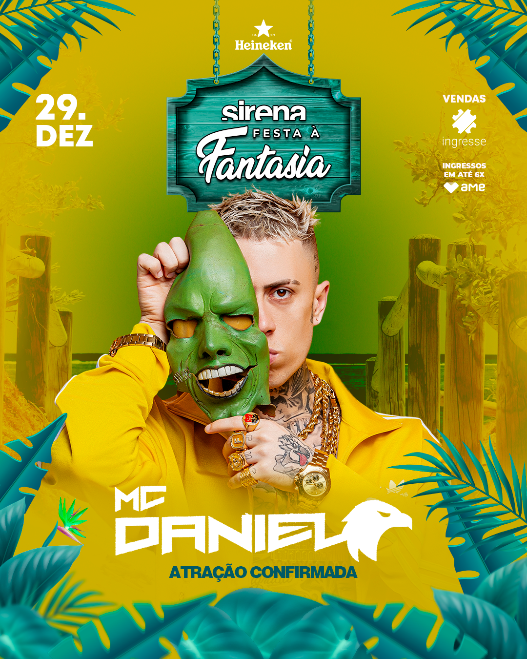 MC DANIEL - MECA - BRISOTTI - COPPOLA - Festa Fantasia - Réveillon Sirena Maresias