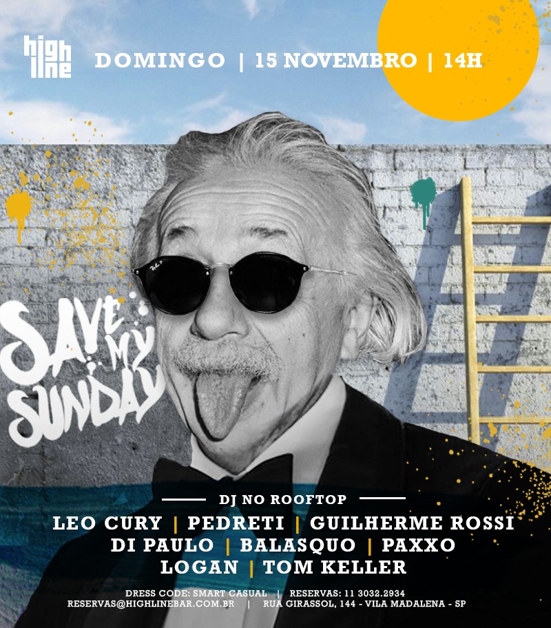 Highline Bar: Save my Sunday | 15/11 | Abertura às 14h !