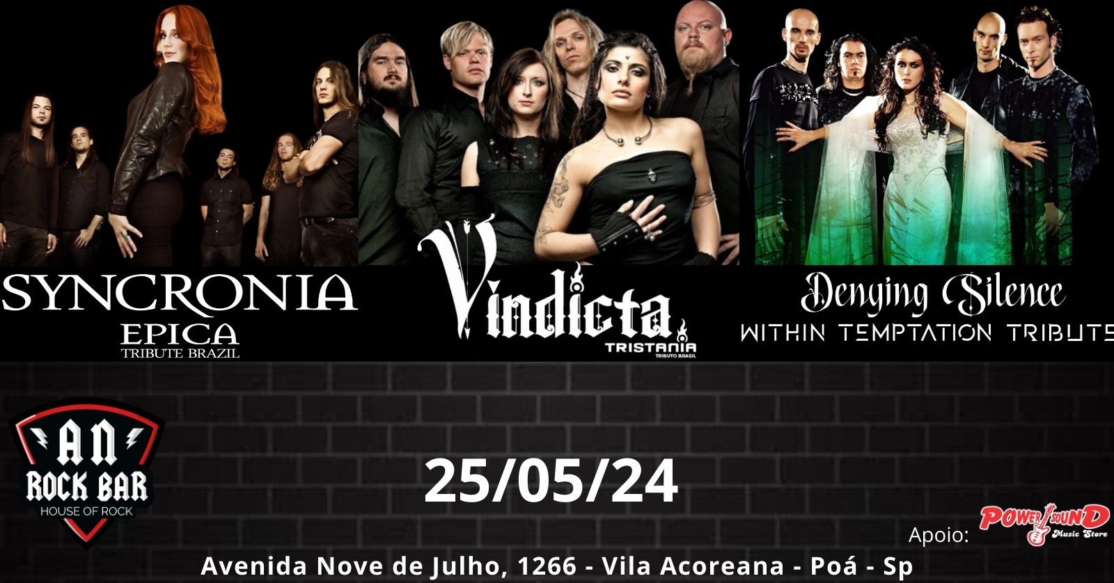 An Rock Bar: Epica. & Tristania e Whitin Temptation (tributo)