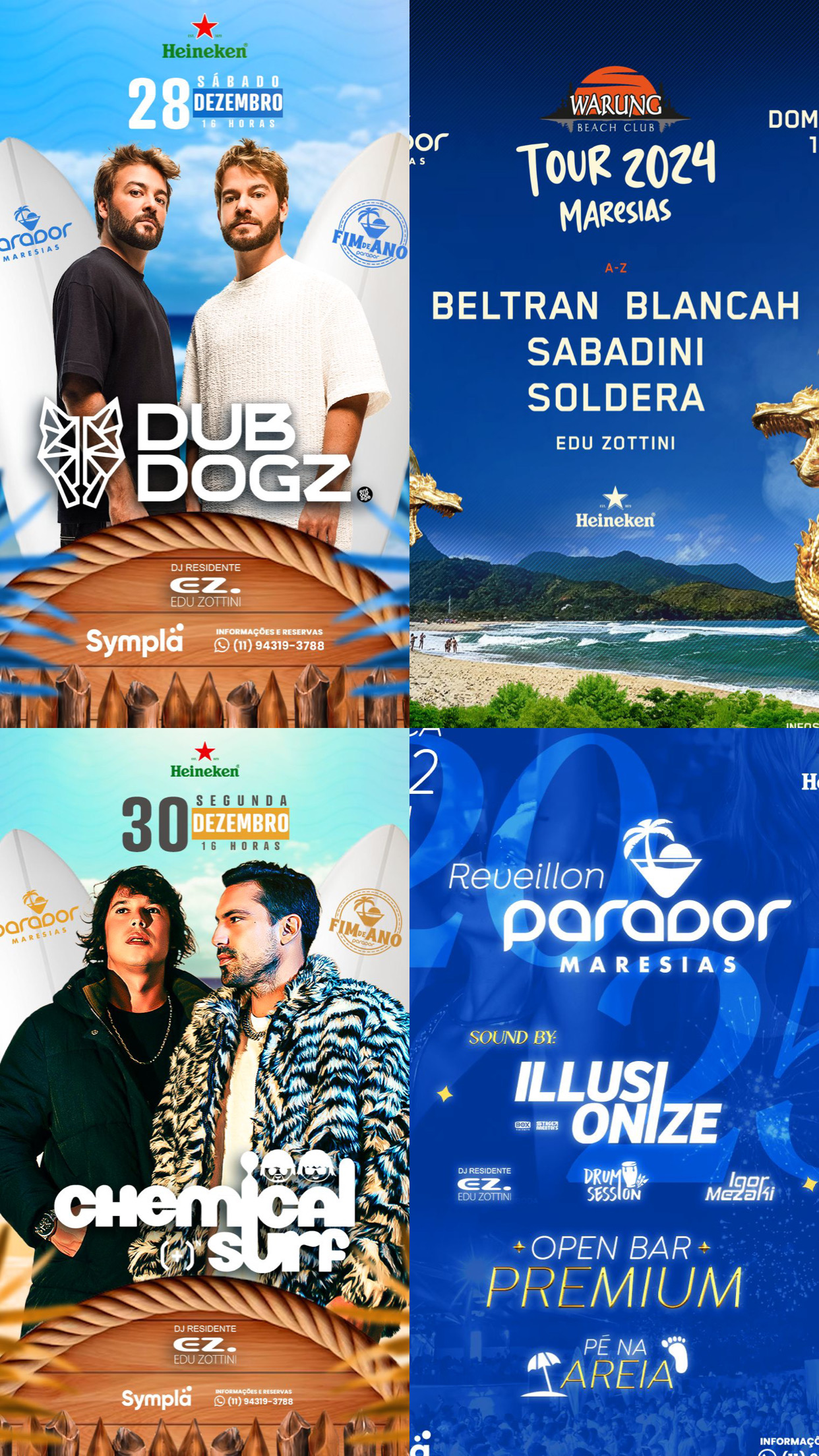 Réveillon Parador Maresias 2025 - Dub Dogz, Warung, Chemical Surf e Illusionize