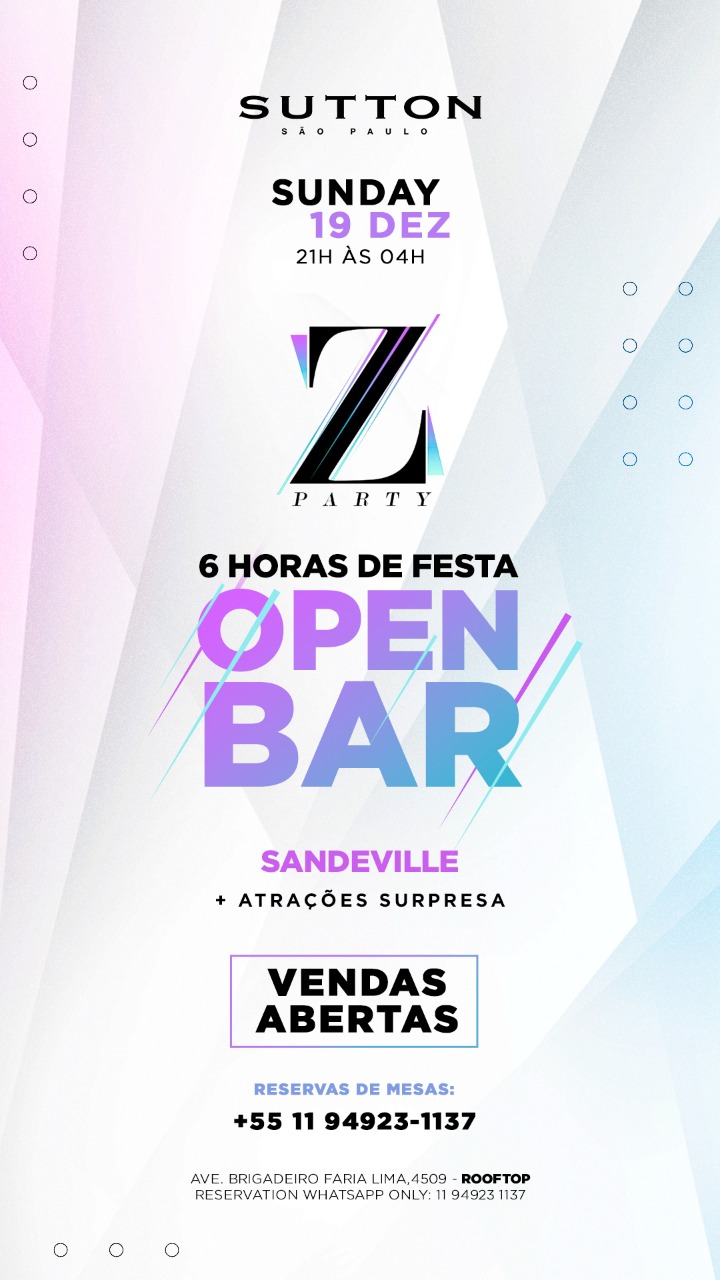 LE CLUB: SUNDAY SUTTON SP - Z Party Open Bar