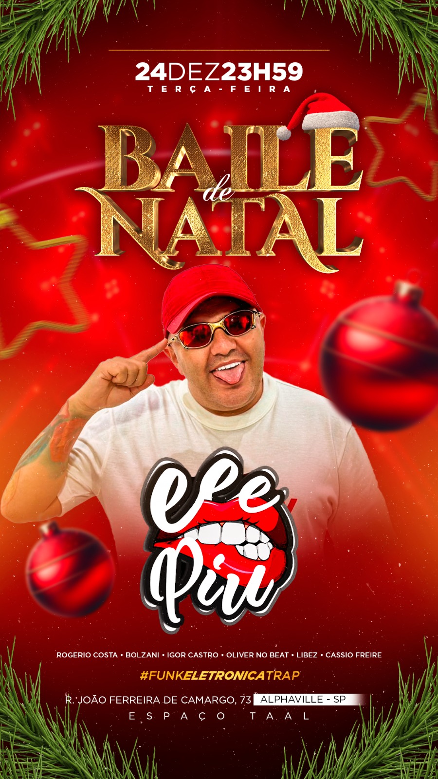 Baile de Natal c/ DJ PIU