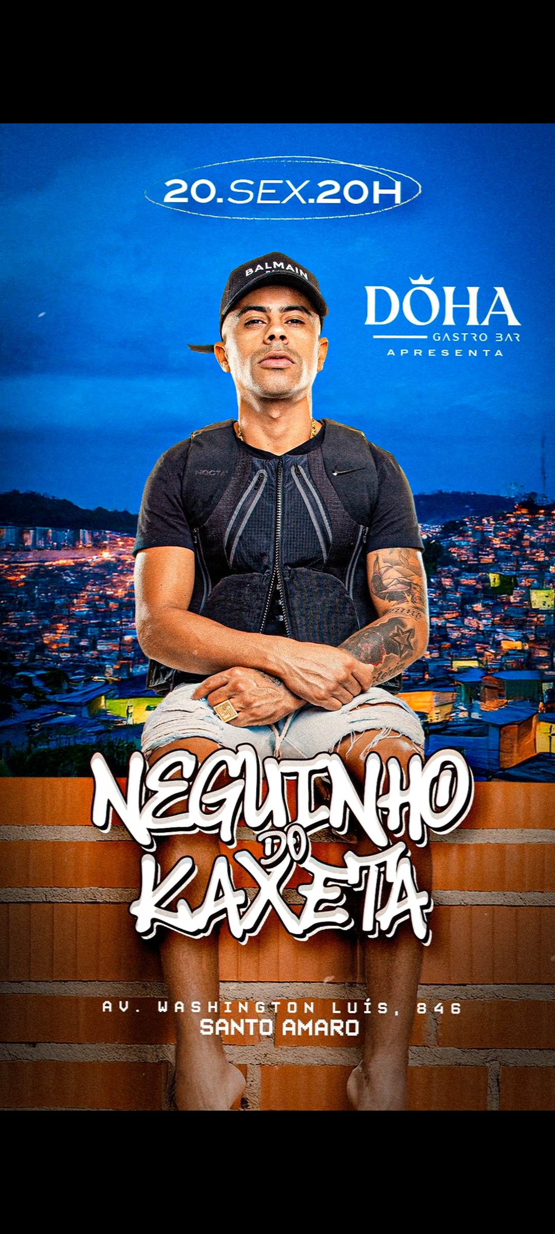 DÖHA GASTROBAR: Sexta feira MC Neguinho do kaxeta 20/12/2024