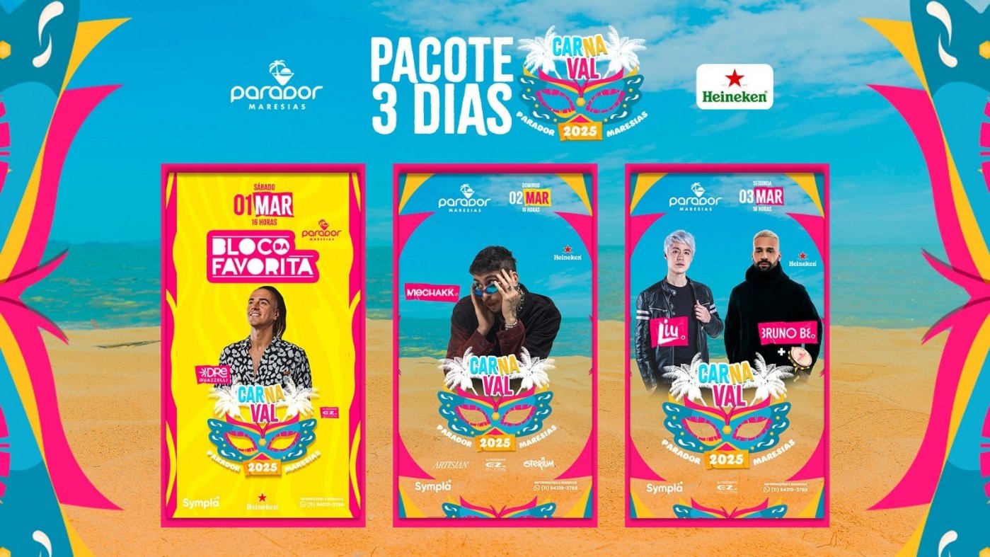 Parador Maresias - Carnaval - Pacote 3 Dias