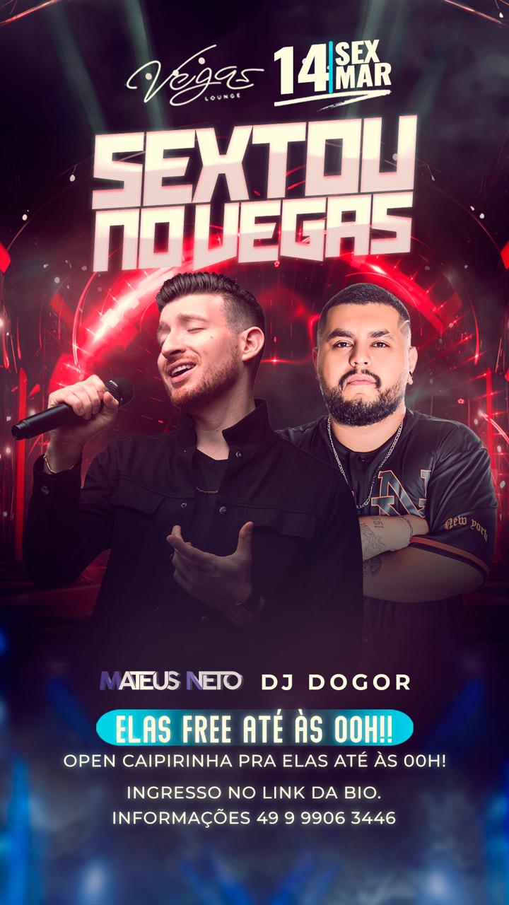 Vegas Lounge Bar: Sextou no Vegas 14/03