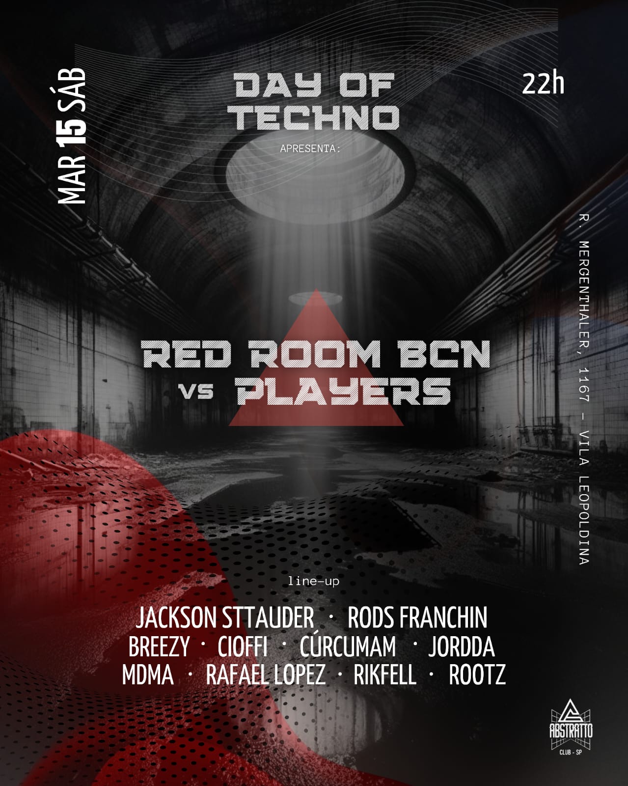 DAY OF TECHNO - PLAYERS VS RED ROOM BCN 