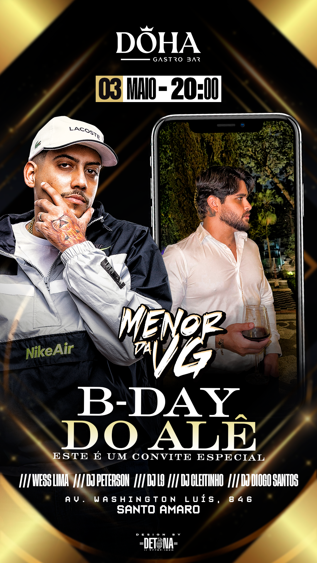 DÖHA GASTROBAR: Sábado Menor da VG 03/05/2025