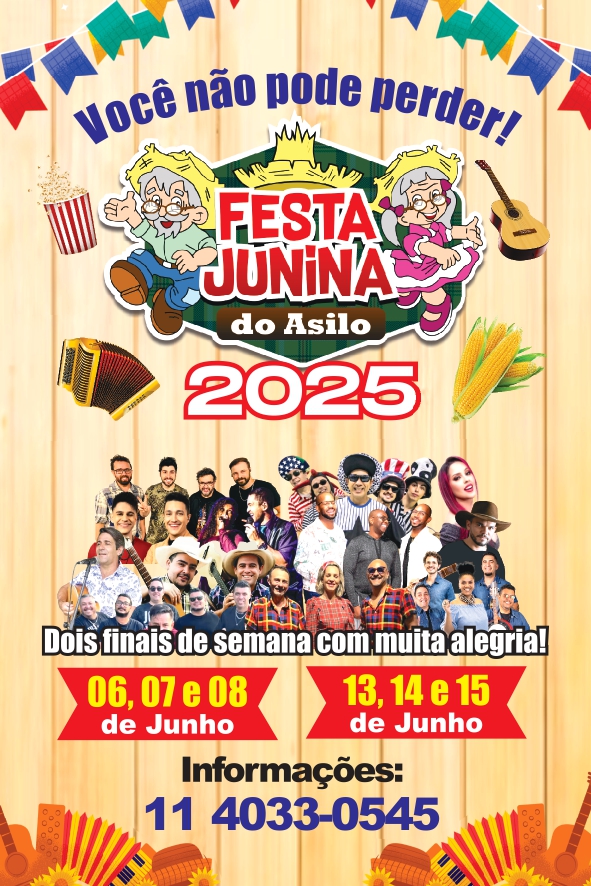 Asilo Jardim Público: INGRESSOS ANTECIPADOS: FESTA JUNINA 06 a 08/06 e 13 a 15/06/2025