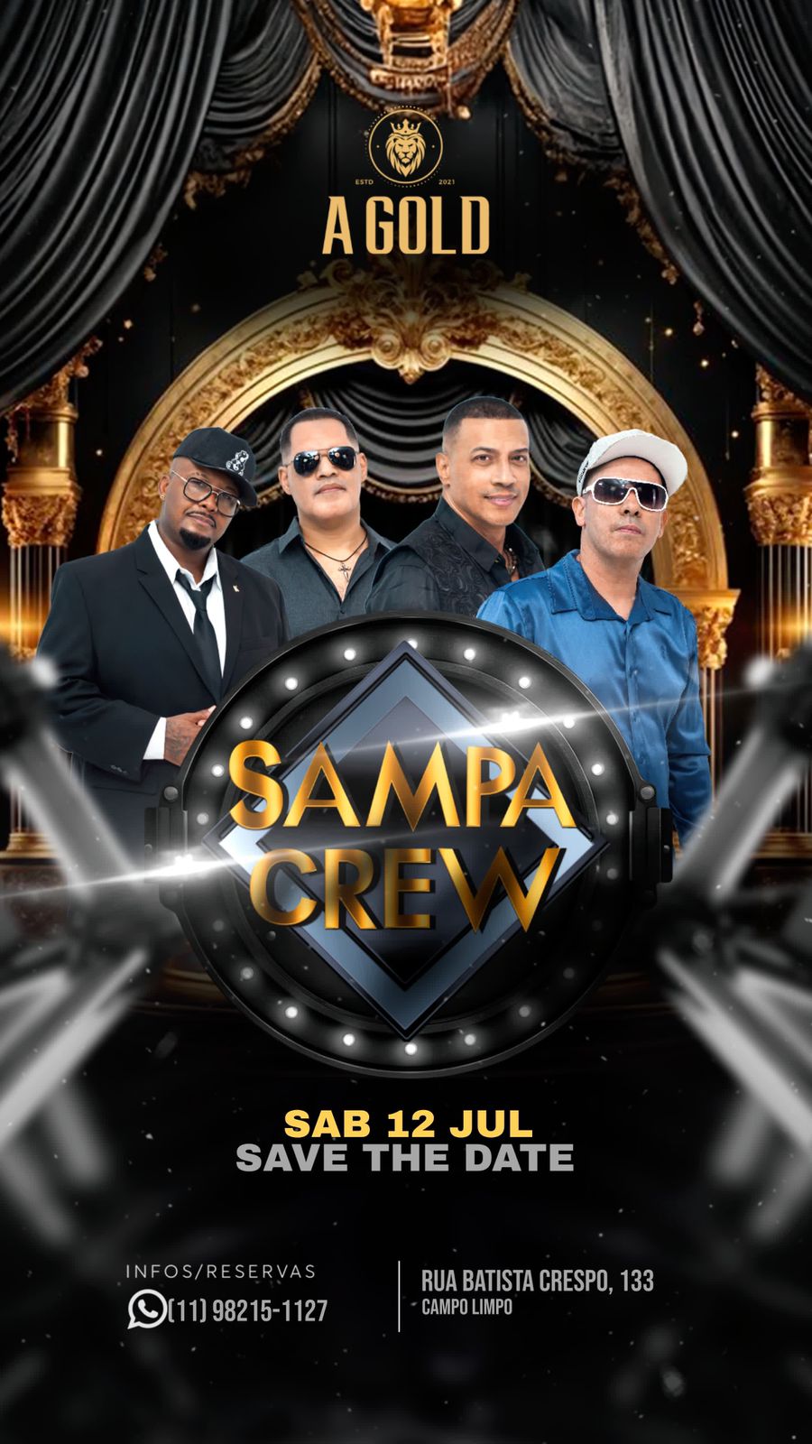 A GOLD: Sampa Crew comemora 38 anos de carreira.