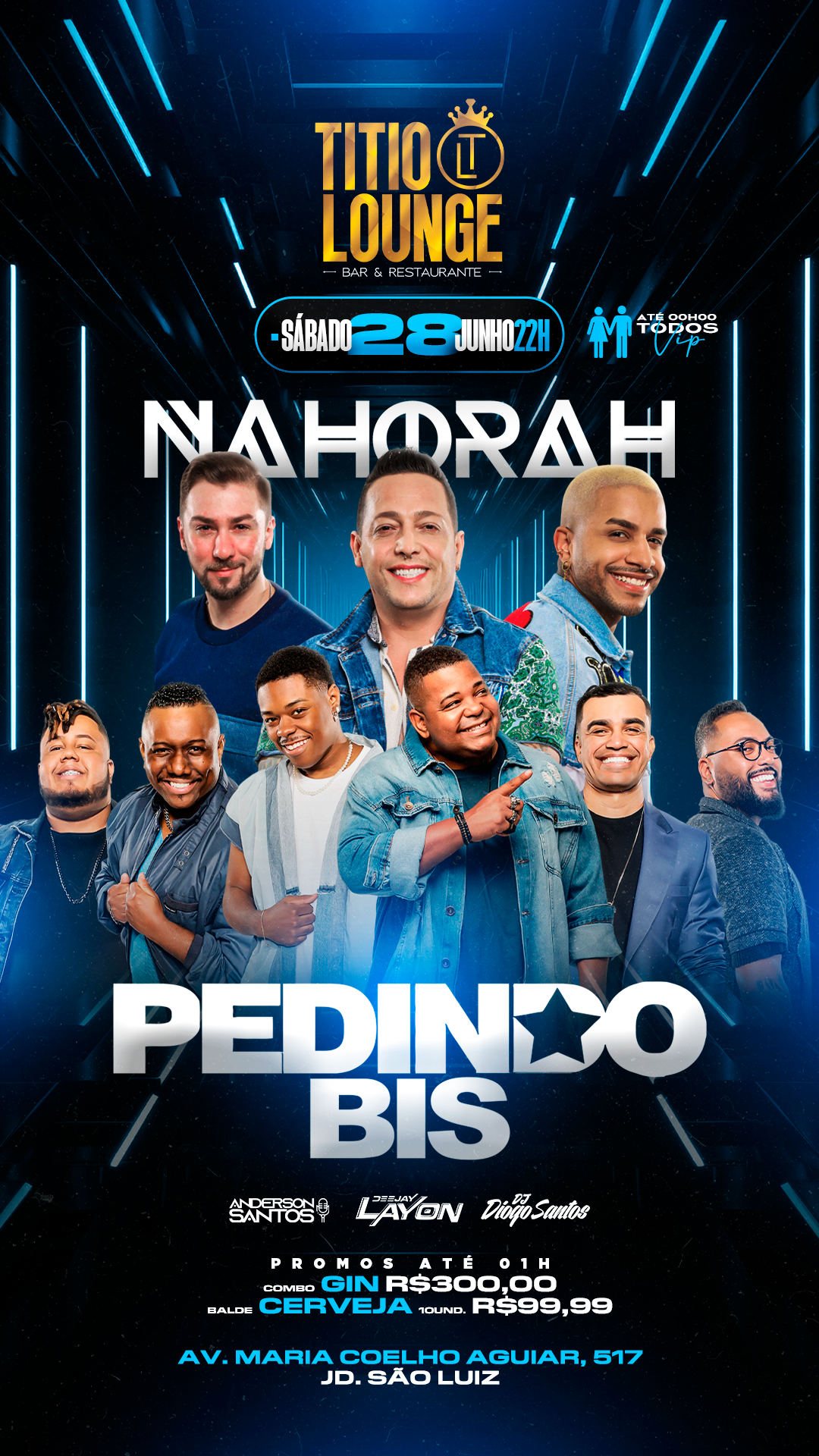 Titio Lounge Bar e Restaurante: PEDIDO BIS E NA HORA H E TOP’S DJ’S