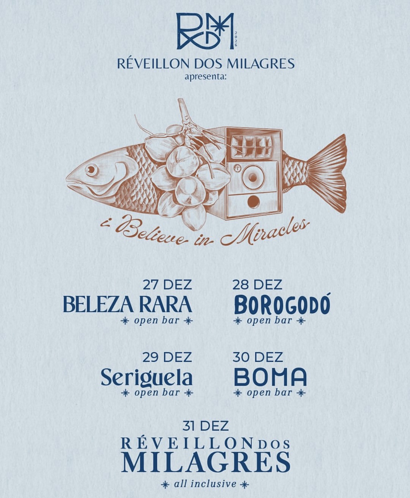 Réveillon Milagres 2026 - São Miguel dos Milagres - Nordeste