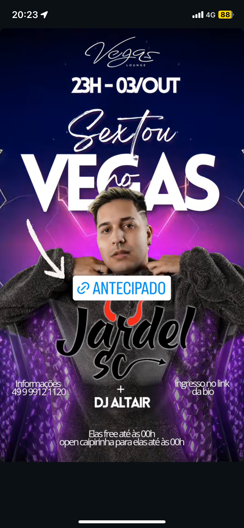 Vegas Lounge Bar: Sextou no Vegas 03/10