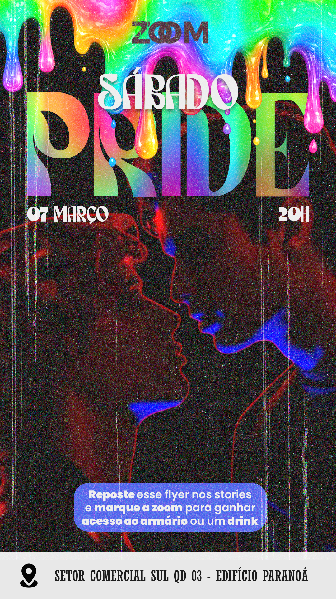 ZOOM BAR BRASÍLIA: 🏳️🌈🏳️🌈 SÁBADO PRIDE 🏳️🌈🏳️🌈