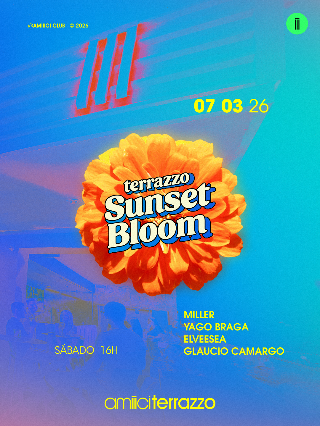 Amiiici Club: Sunset Bloom no Amiiici Terrazzo 07.03