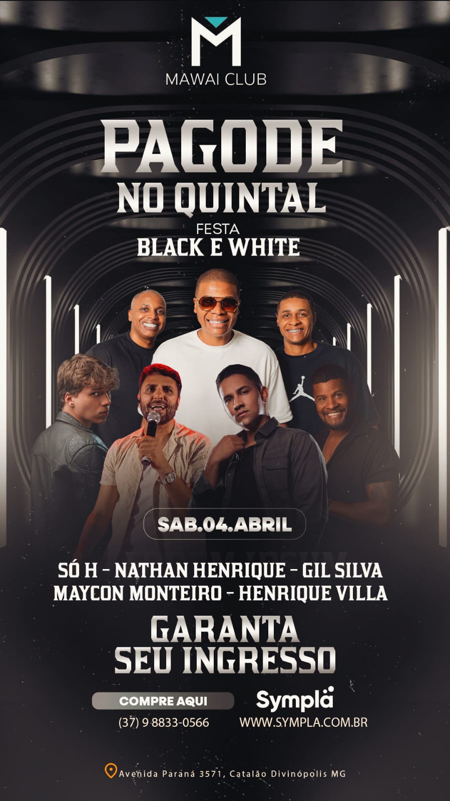 ENTRADA VIP: Pagode no Quintal - Festa Black e white
