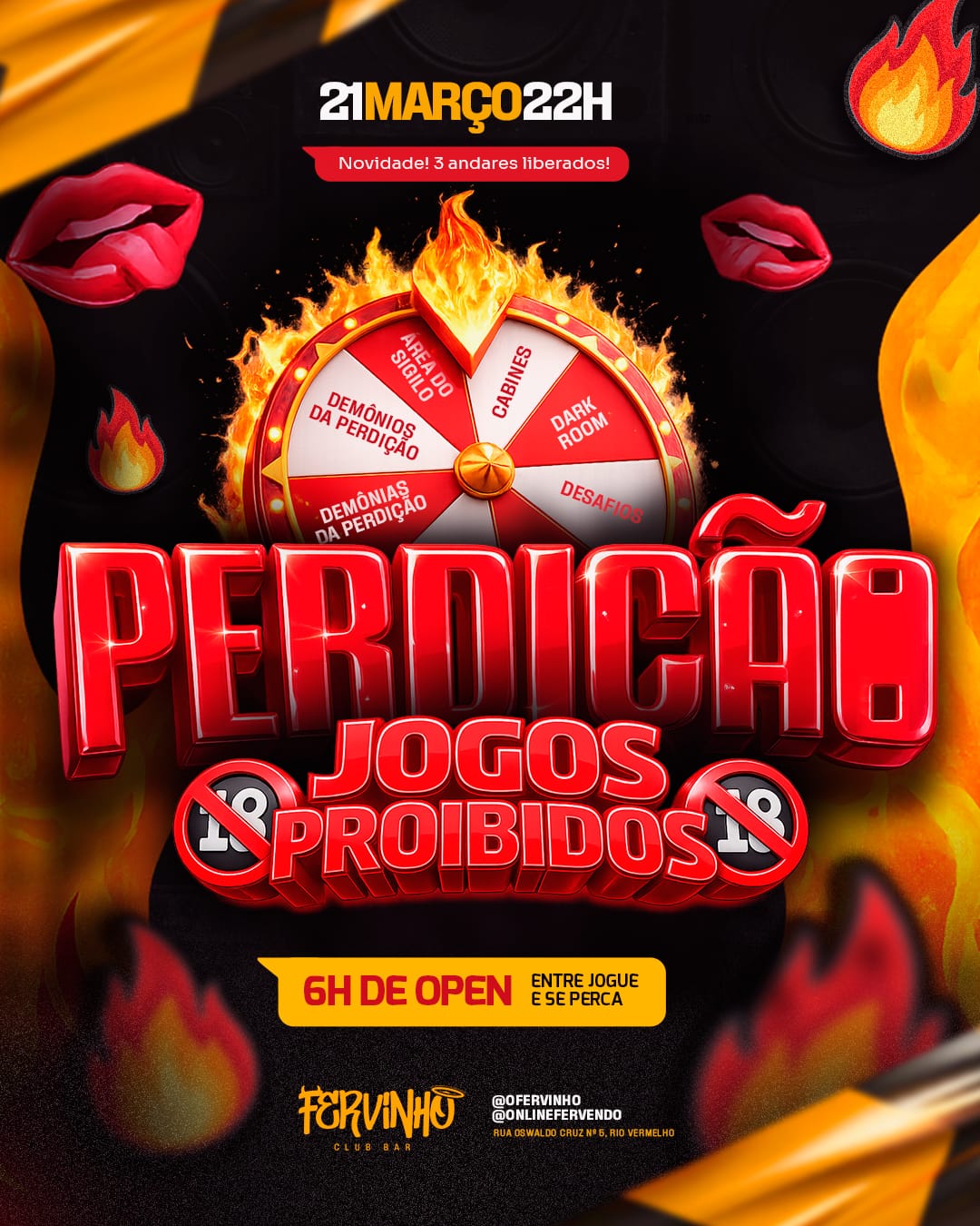 FERVINHO RV: Perdição - Jogos proibidos (6h de open bar)