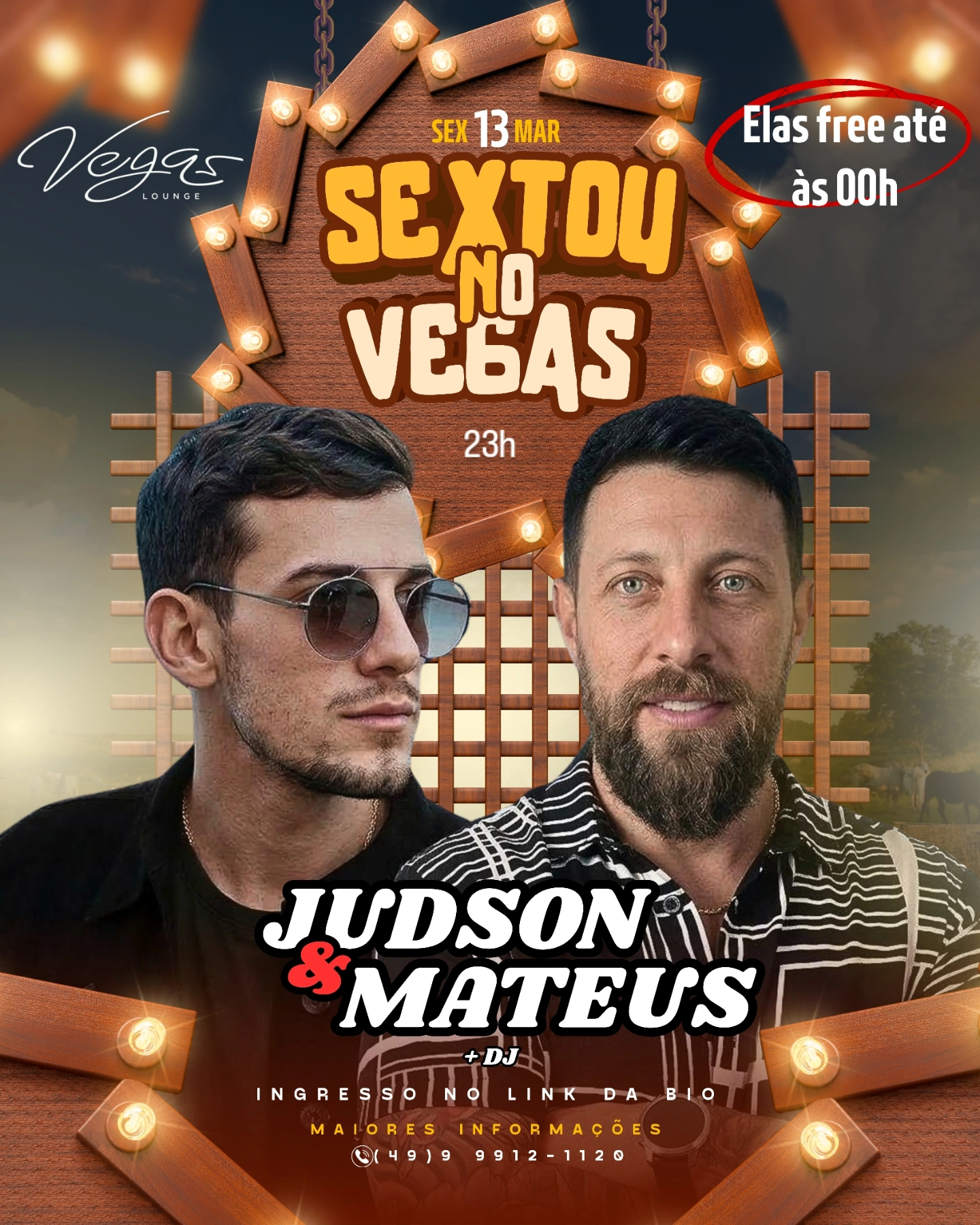 Vegas Lounge Bar: Sextou no Vegas 13/03