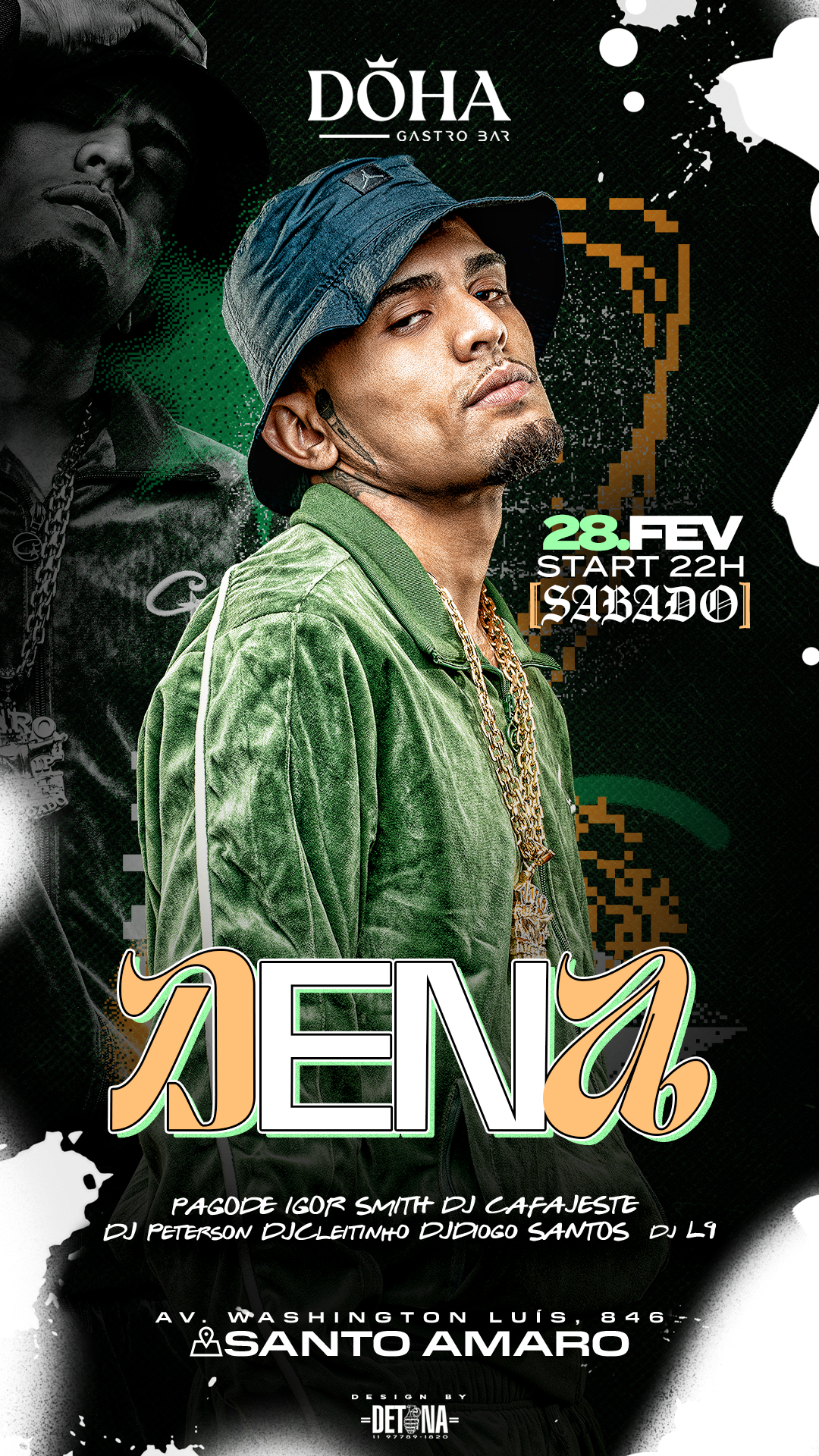 DÖHA GASTROBAR: SÁBADO 28/02 | MC DENA 