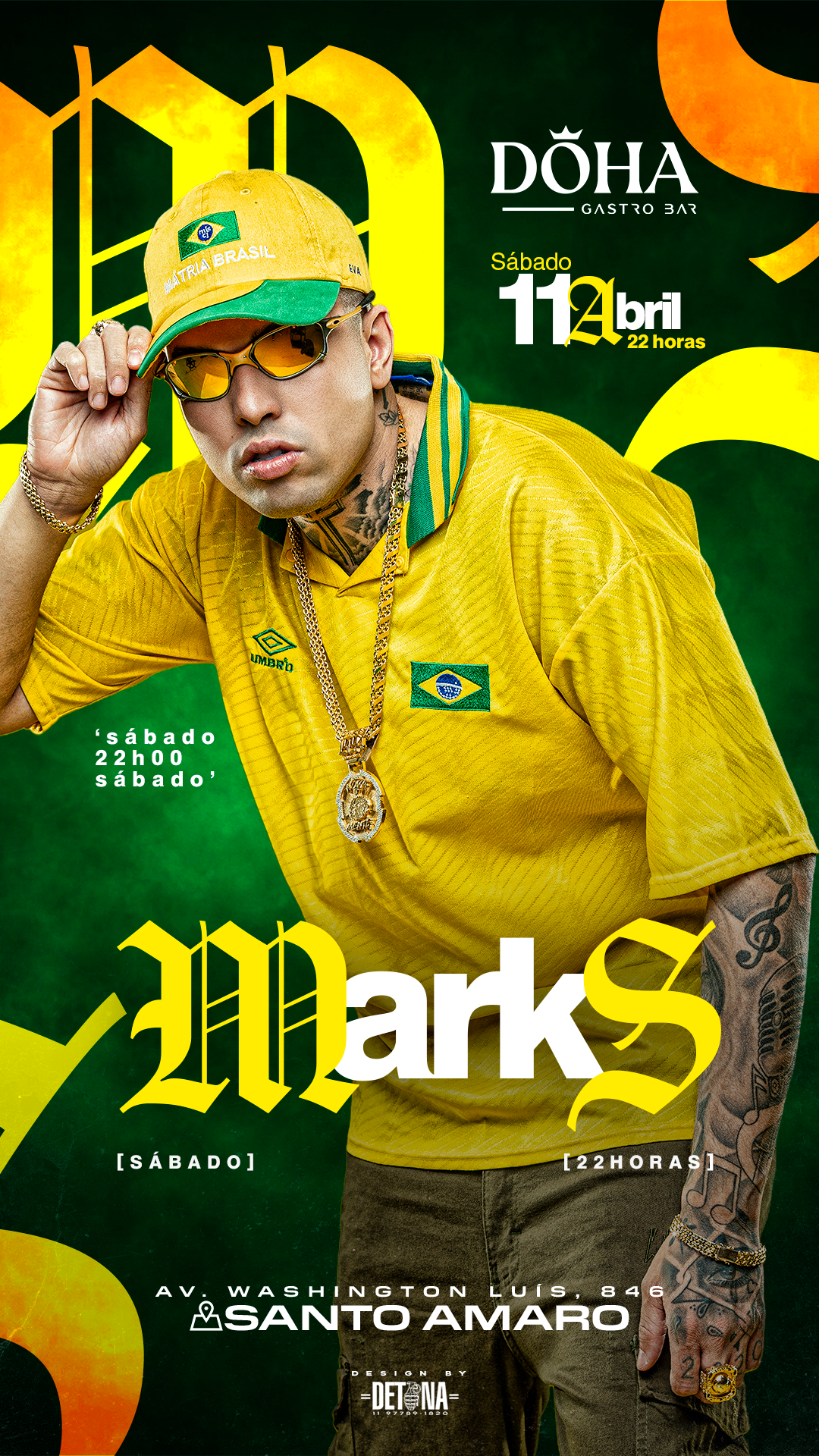 DÖHA GASTROBAR: SÁBADO 11/04 | MC MARKS