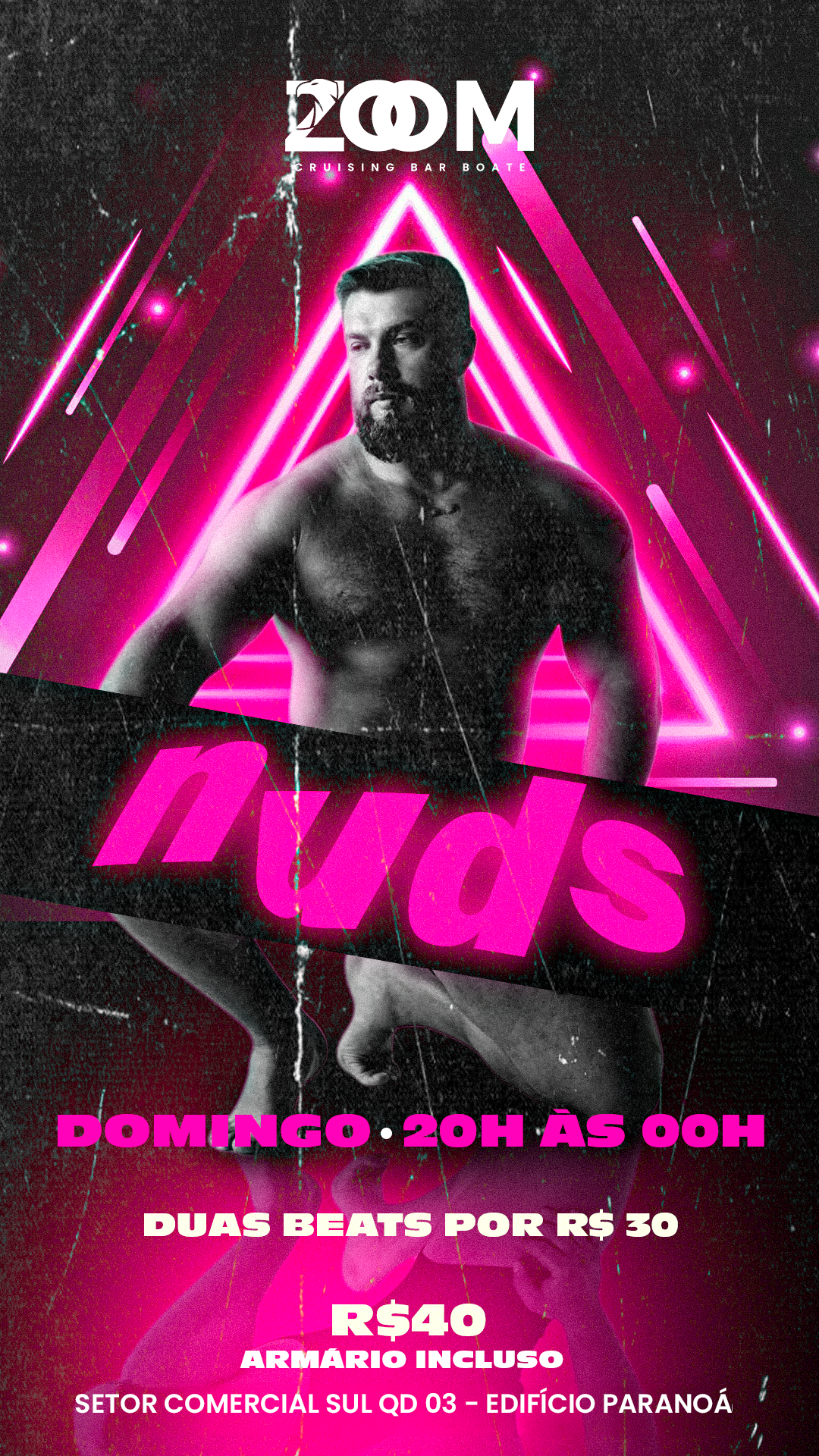 ZOOM BAR BRASÍLIA: FESTA NUDS 🏳️‍🌈