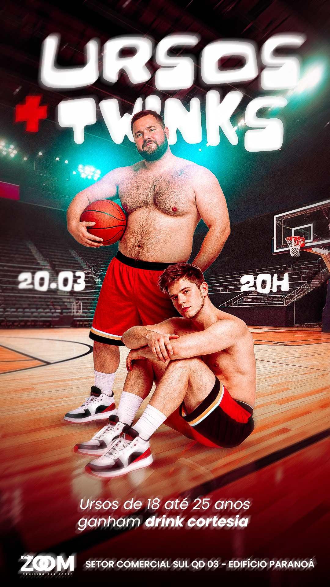 ZOOM BAR BRASÍLIA: URSOS + TWINKS 
