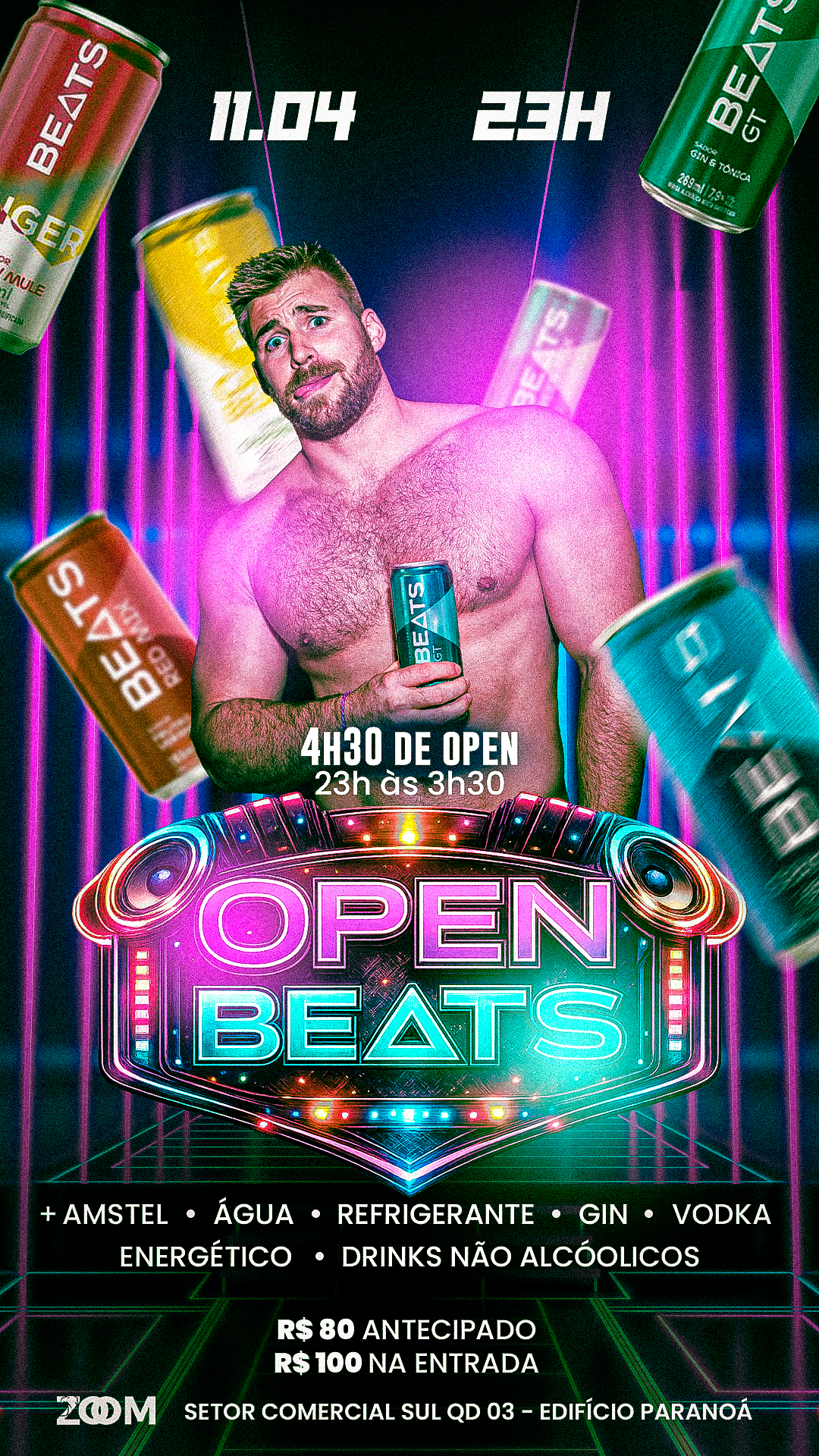 ZOOM BAR BRASÍLIA: OPEN BEATS - PREMIUM