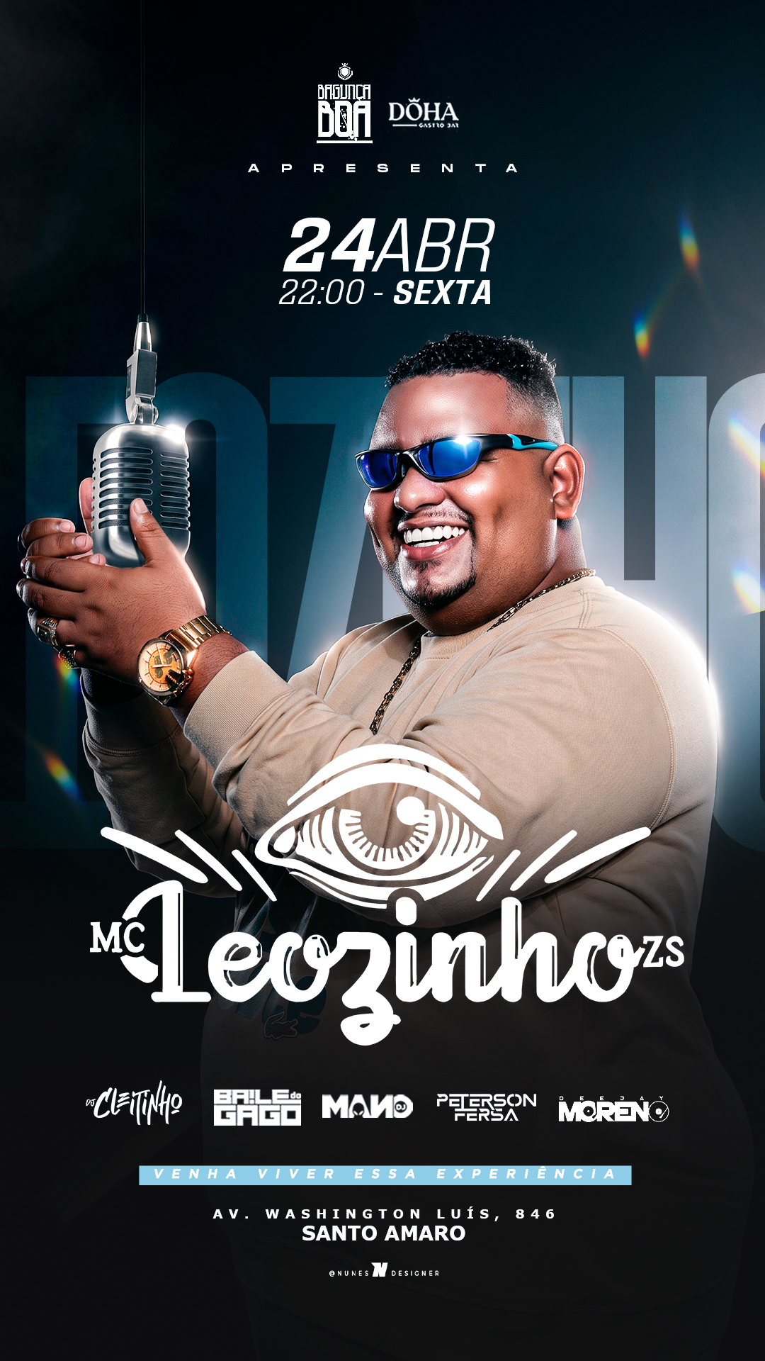 DÖHA GASTROBAR: SEXTA-FEIRA 24/04  | MC LEOZINHO ZS 