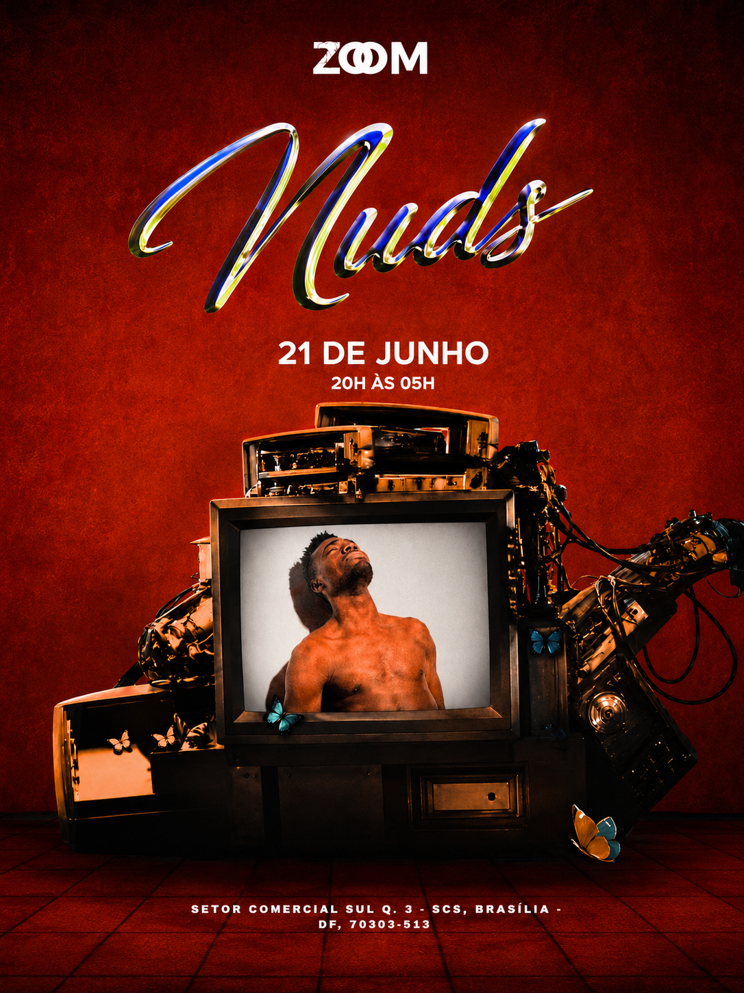 ZOOM BAR BRASÍLIA: DOMINGO NUDES
