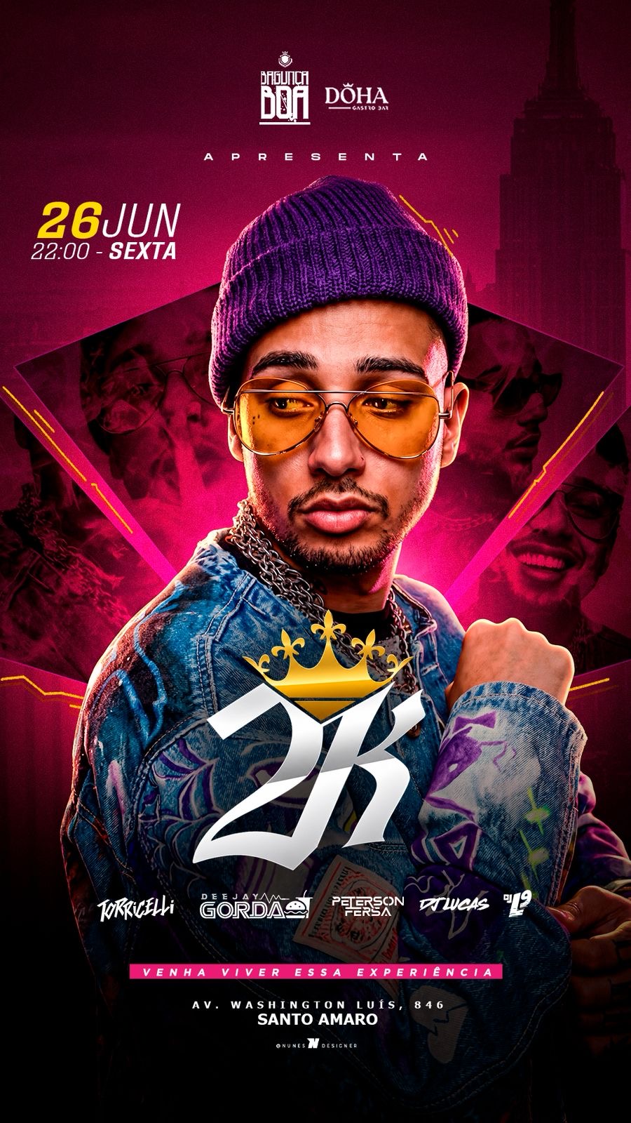 DÖHA GASTROBAR: SEXTA-FEIRA 26/06 MC 2k