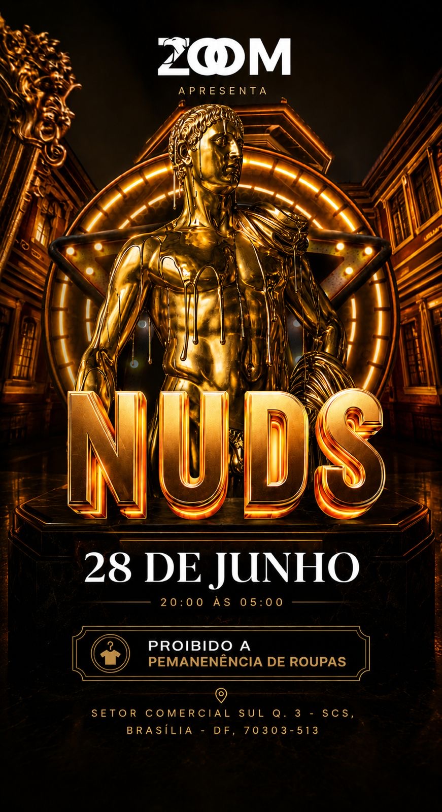 ZOOM BAR BRASÍLIA: Domingo Nudes 