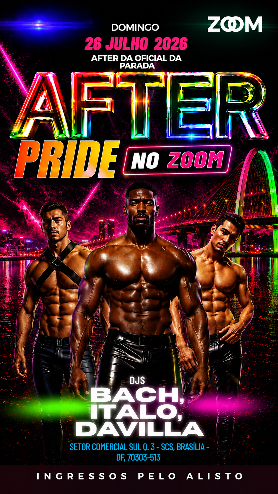 ZOOM BAR BRASÍLIA: AFTER PRIDE NO ZOOM