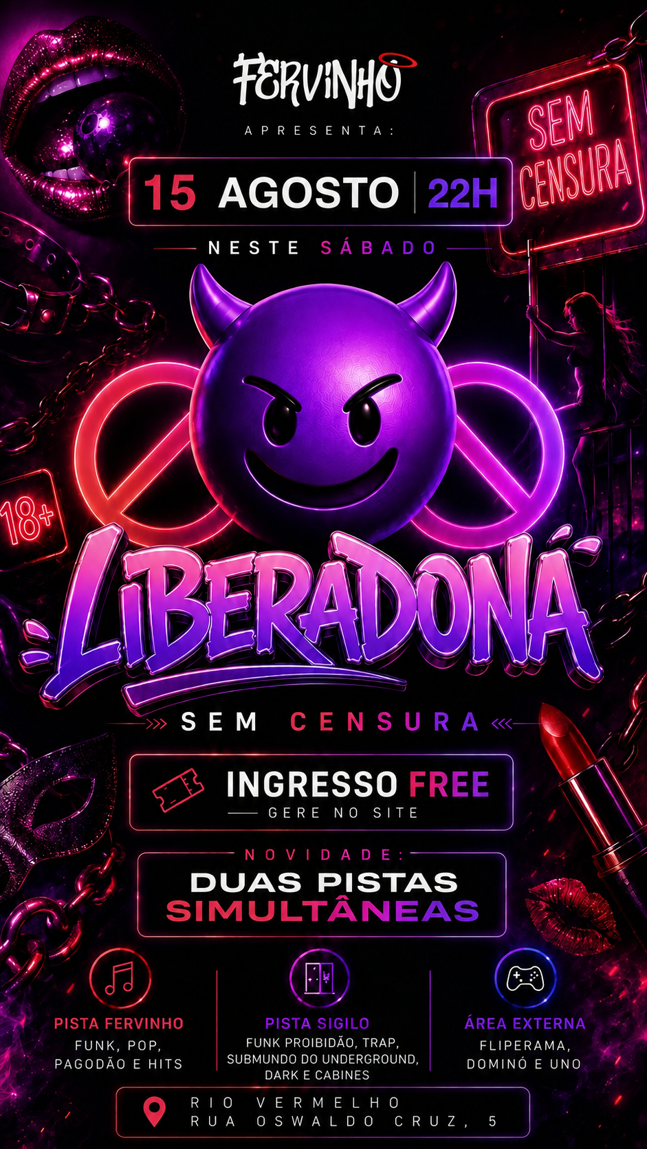 FERVINHO RV: LIBERADONA 4.0 - Neste sábado - Gere aqui seu acesso free