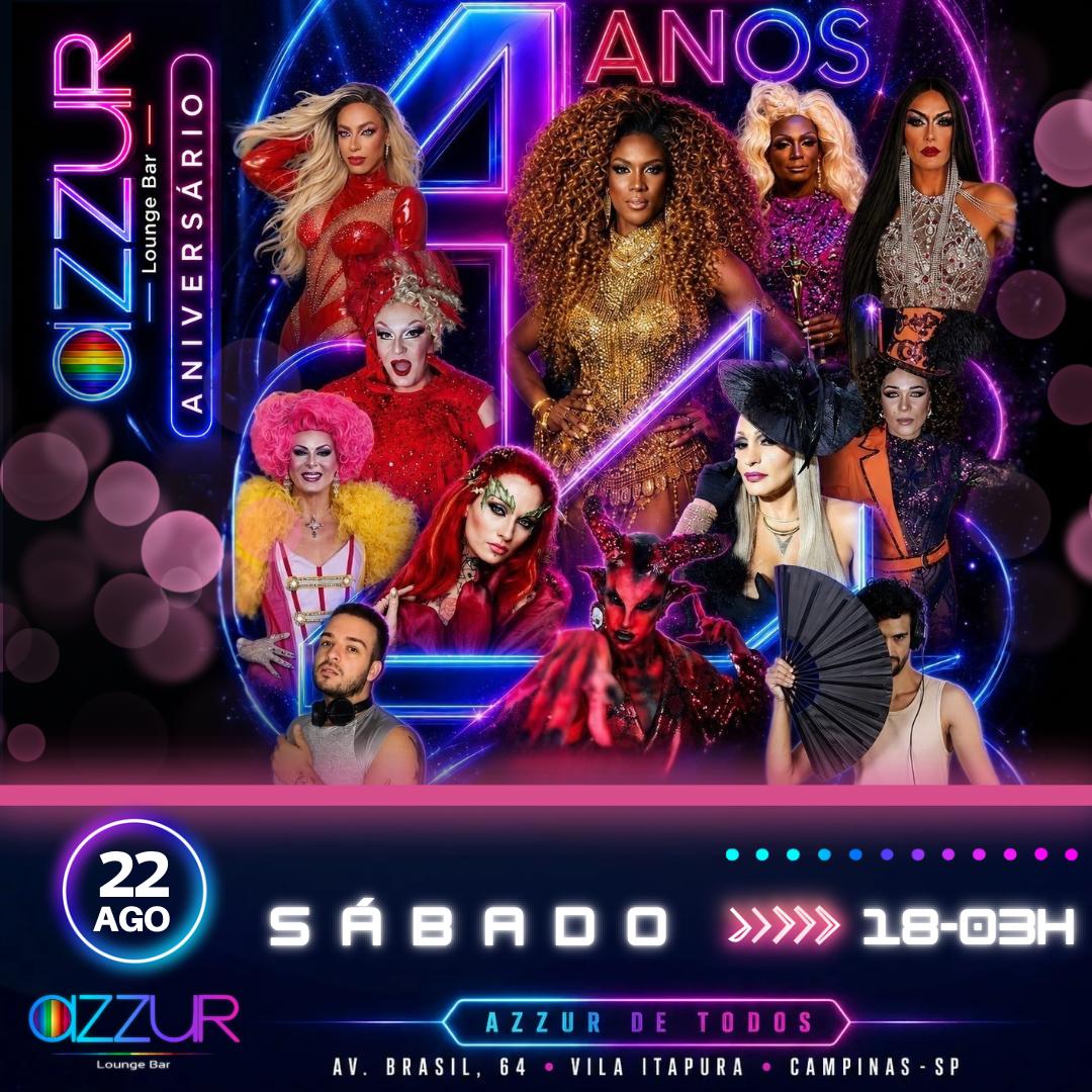 Azzur Lounge Bar: Queens Club 4 Anos azzur