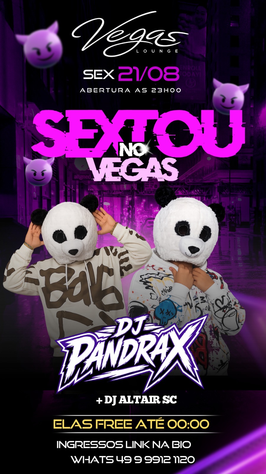 Vegas Lounge Bar: 🐼🐼 Sextou no Vegas 21/08🐼🐼