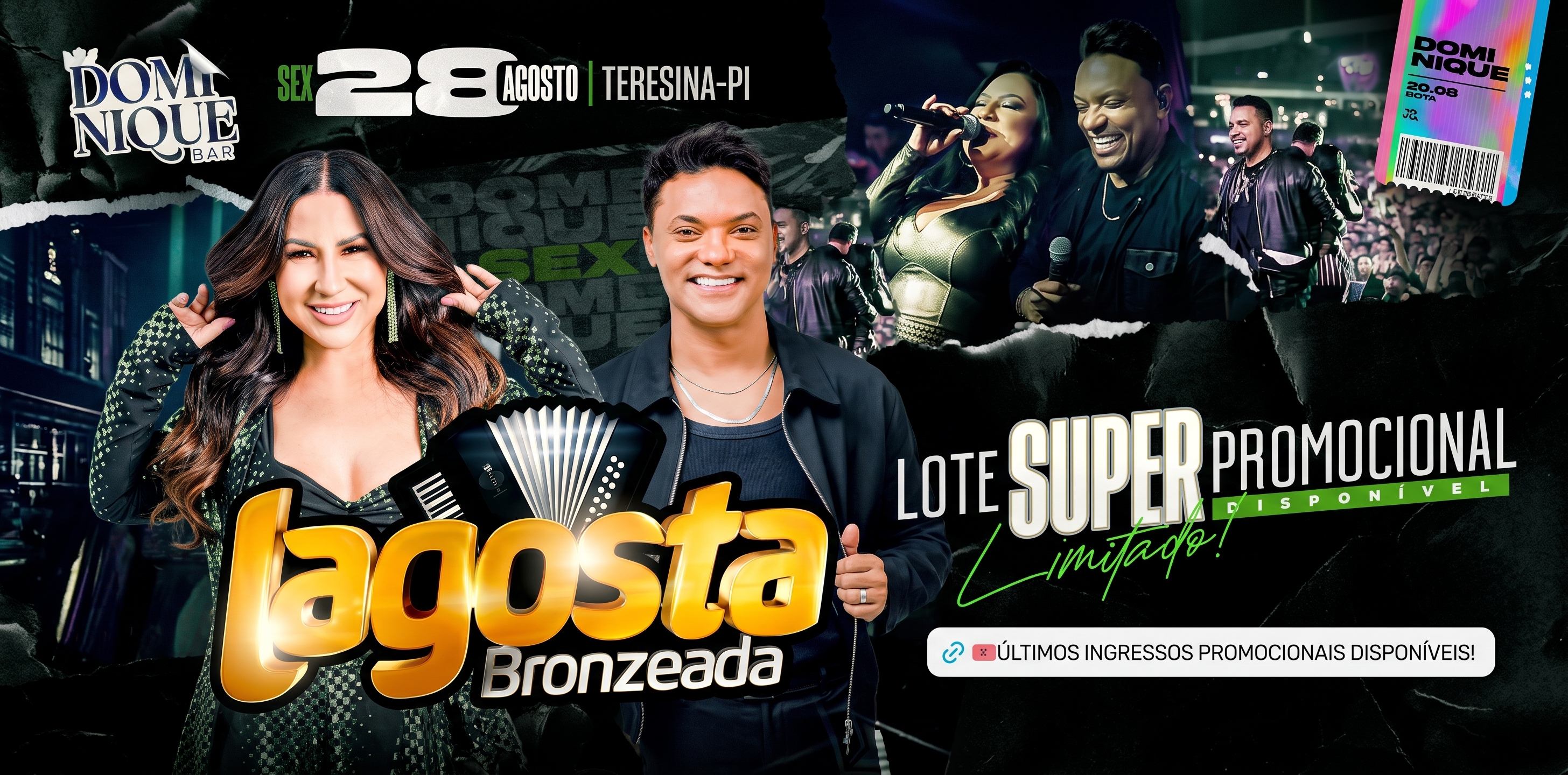 DOMINIQUE BAR: Sexta 28/08/26