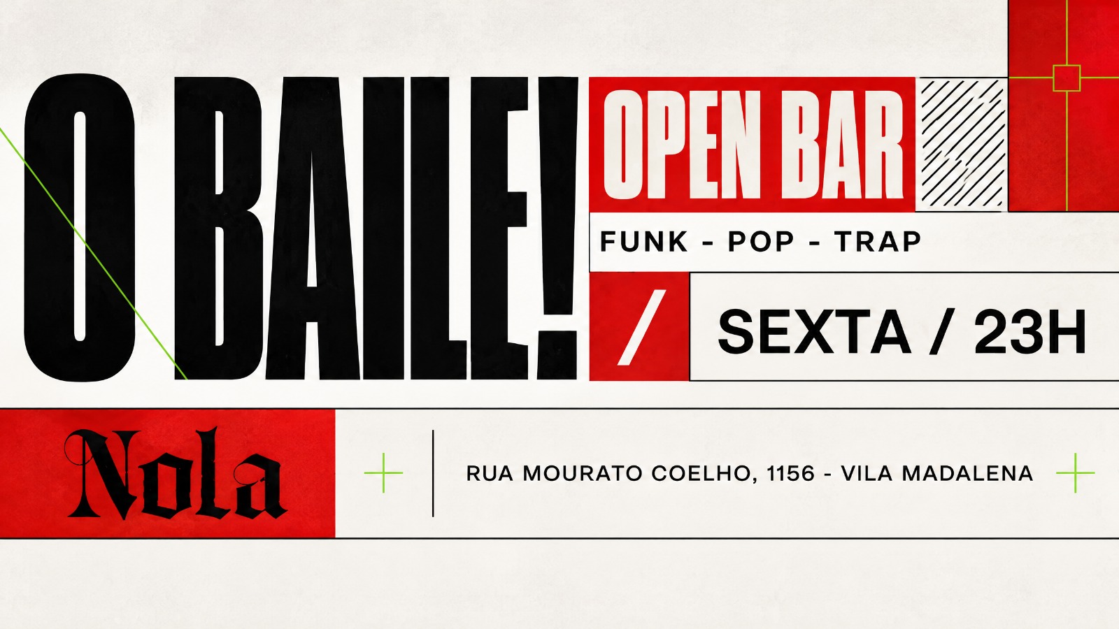 NOLA: OBAILE! - OPEN BAR - 18/9