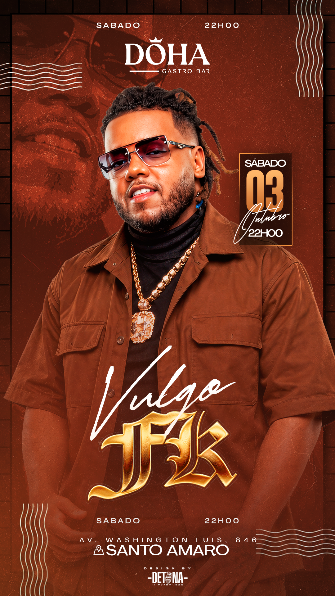 DÖHA GASTROBAR: SÁBADO 03/10| MC VULGO FK