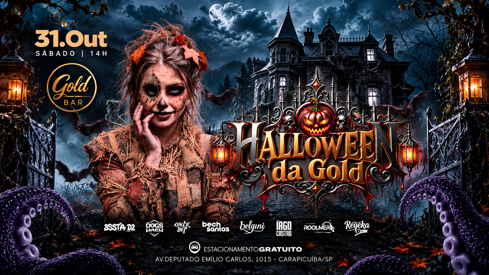 GOLD BAR APRESENTA: HALLOWEEN DA GOLD