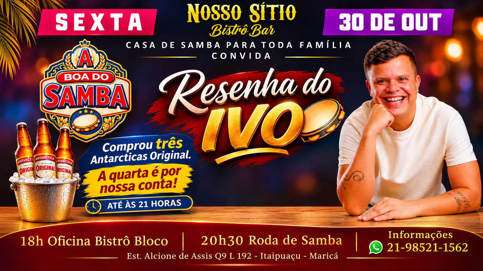 Nosso Sítio Bistrô Bar: Resenha do Pedro Ivo 30/10