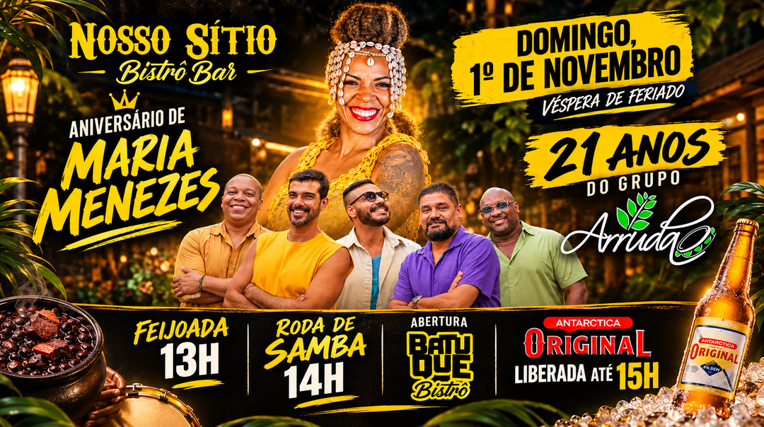 Nosso Sítio Bistrô Bar: Grupo Arruda 21 anos 1/11