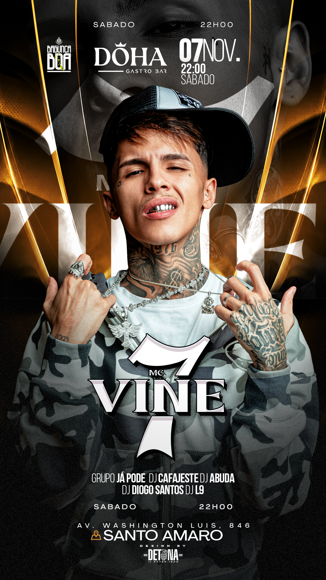DÖHA GASTROBAR: SÁBADO 7/11 | MC VINE7