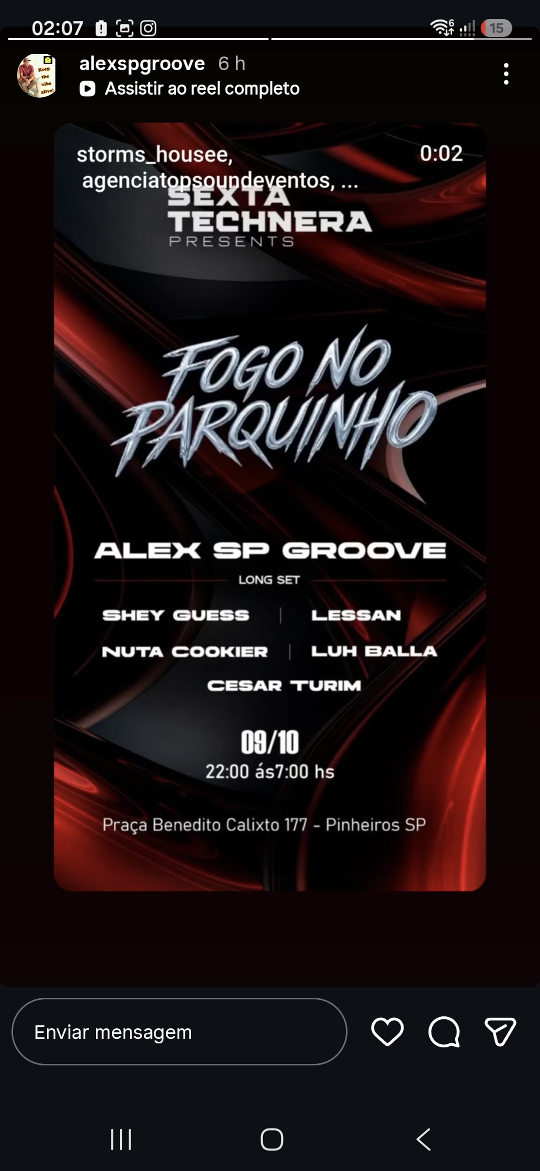 SEXTA TECHNERA PRESENTS FOGO NO PARQUINHO