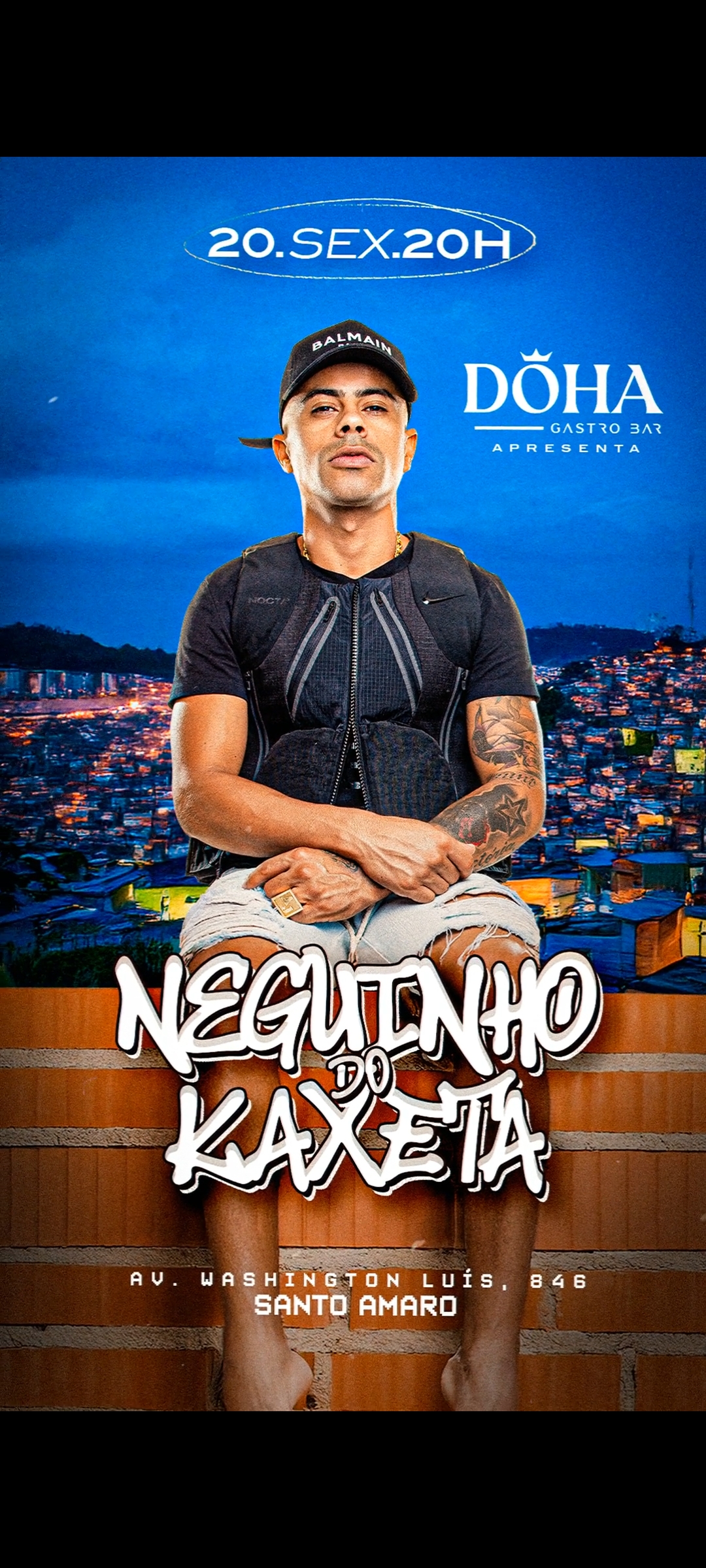 DÖHA GASTROBAR: Sexta feira MC Neguinho do kaxeta 20/12/2024