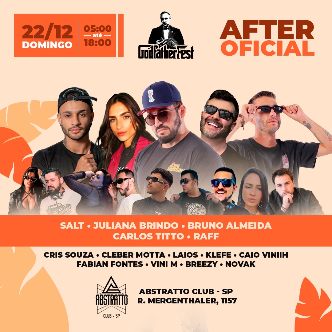 AFTER OFICIAL GODFATHER 22/12 - Abstratto Club